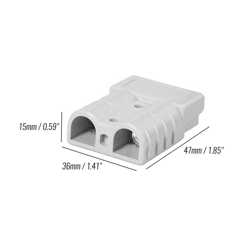 10Pcs For Anderson Style Plug Dc 50A 12-24V 6Awg Double Pole With Copper Contact Power 4762016964818