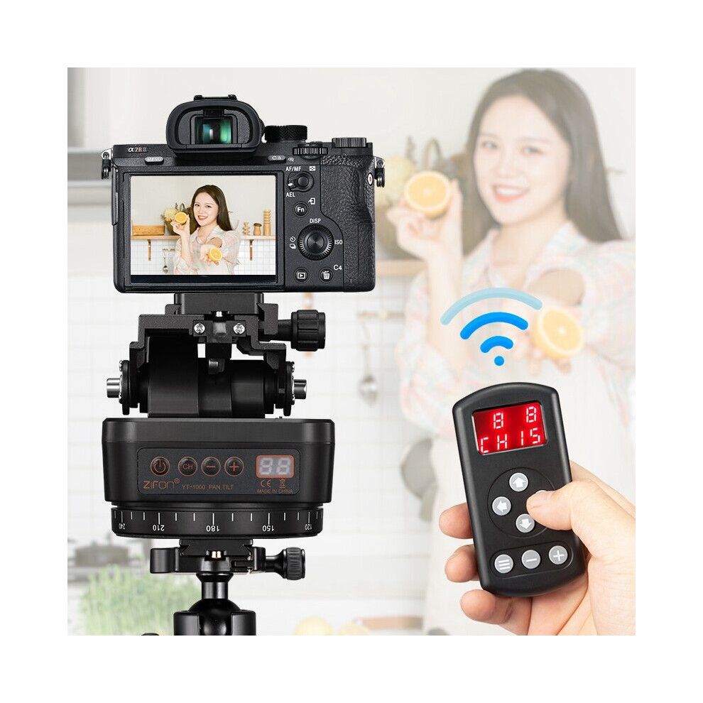 Yt-1000 Auto Motorized Pan Tilt Tripod Ptz Remote Control Rotating Video Stabilizer For Smartphone Tripod Heads 4762016952105
