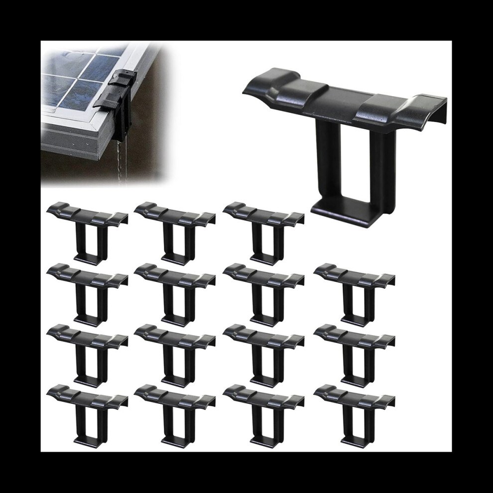16Pc 35Mm Solar Panel Water Drainage Clips,Pv Modules Clips Drain Photovoltaic Panel Water Drain Clips 4762016947606