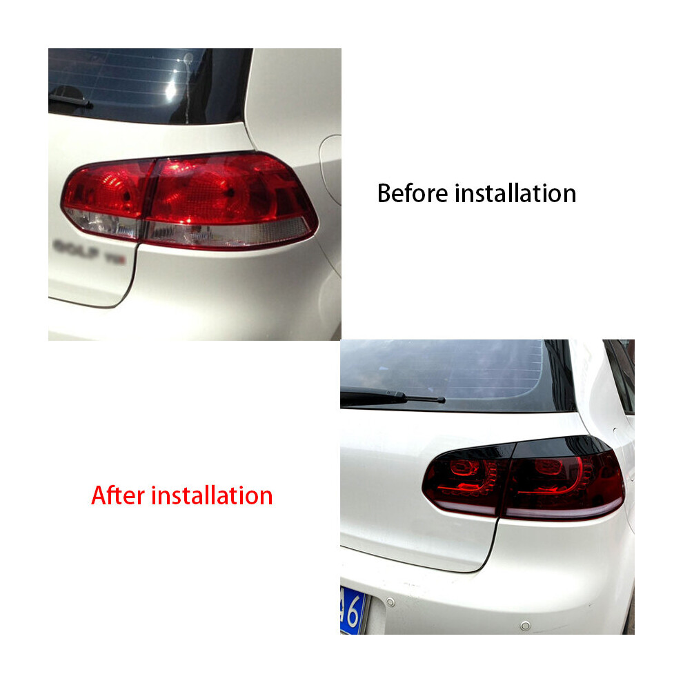 Car Rear Head Eyebrow Cover Trim Head Lamp Sticker For 2009-2012 Golf 6 Mk6 Light 4762016972851