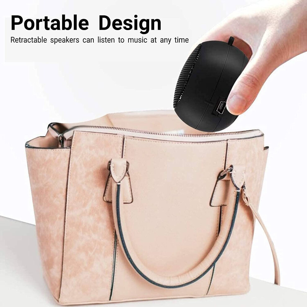 Mini Speaker Portable Rechargeable Travel Speaker With Aux Input Wired 3.5Mm Headphone 4762016950736