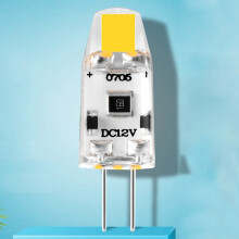 Tlily G4 LED-Glühbirne 12V DC Dimmbar COB LED G4 Glühbirne 1.5W 360 Abstrahlwinkel als Ersatz für 15W Halogenlampe (Warmweiß)