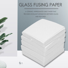 50 Sheets Ceramic Fiber Square Kiln Glass Fusing Paper Household Tools