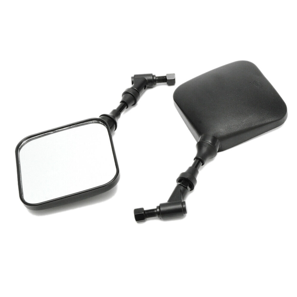 2Pcs Motorcycle Rear View Mirror For 200 250 Dr350 Drz 400 Dr650 Black 4762016959982