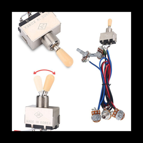 Lp Electric Guitar Pickups Wiring Harness Kit 2T2V... - Vicedeal
