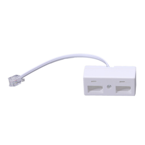 RJ11 Plug to Dual UK BT Telephone Socket Convertor 2