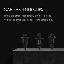 50x Plastic Bike Fairing Trim Panel Fastener Clips 6mm for Black