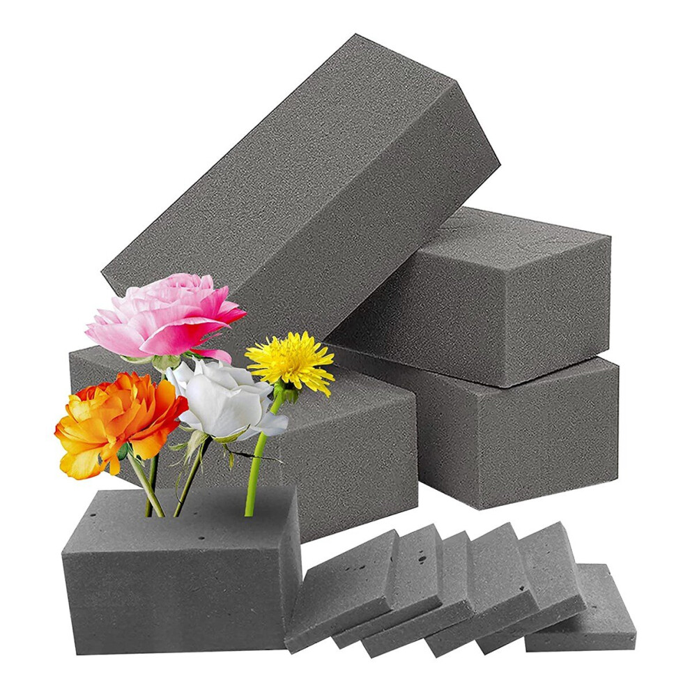 Tlily 4Pcs Dry Floral Foam For Wet Floral Foam Bricks Florist Styrofoam Blocks For Flower Arrangement Grey