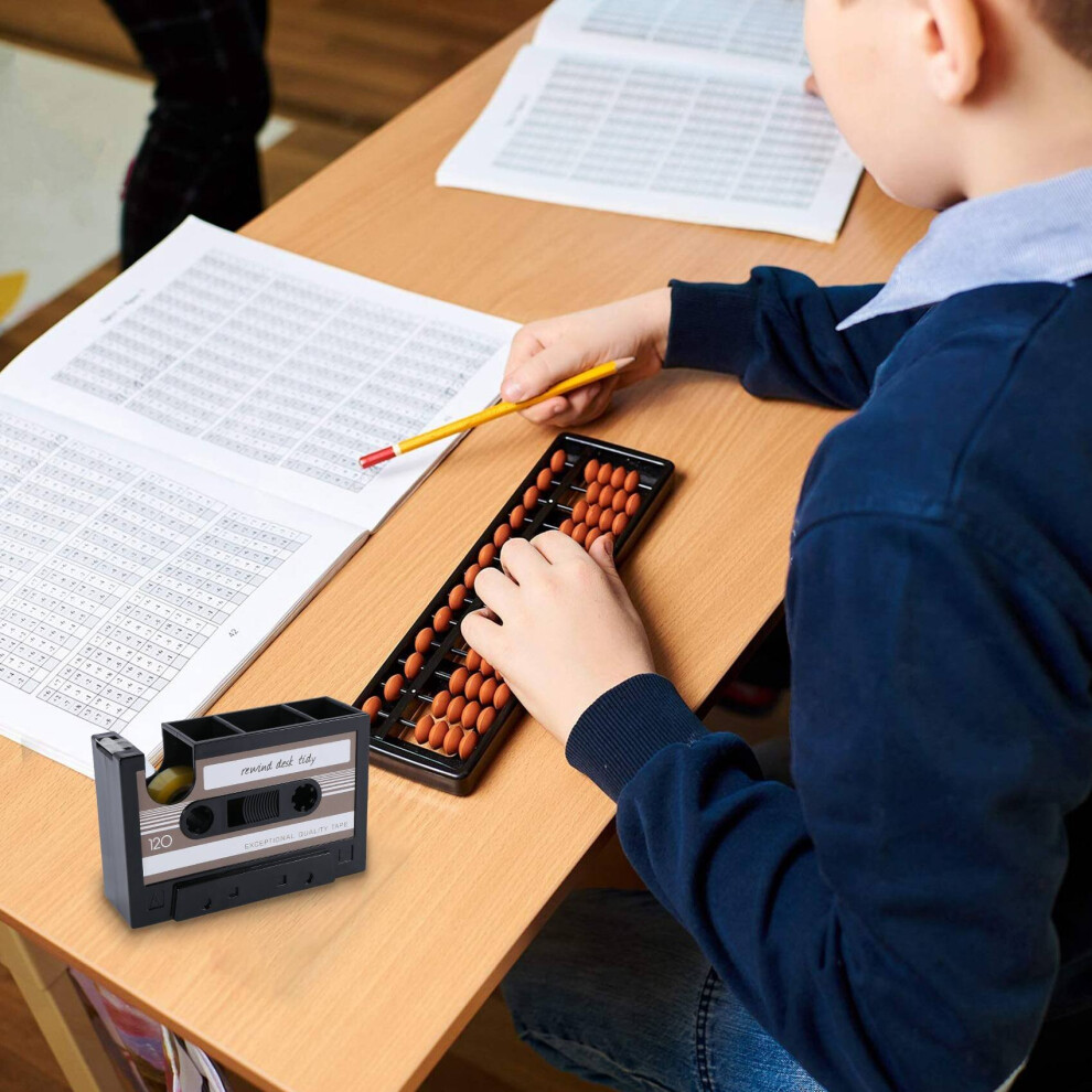 Cassette Tape Dispenser Pen Holder Vase Pencil Pot Stationery Desk Tidy Container Office Stationery Supplier Gift(black)-image-OPC-PBGC5JH-NEW