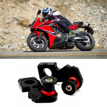 Motorcycle CNC Aluminum Chain Adjuster Block Rear Swingarm Spools for CB650F CBR650F 2014-2019 CB650R 2019