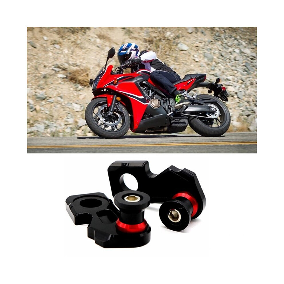 Motorcycle Cnc Aluminum Chain Adjuster Block Rear Swingarm Spools For Cb650f Cbr650f 2014-2019 Cb650r 2019 4762016954451