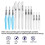 Watercolour Brush Set,12 Pack Water Brush Refillable Aqua Paint Brushes Ink and Water Brush 1