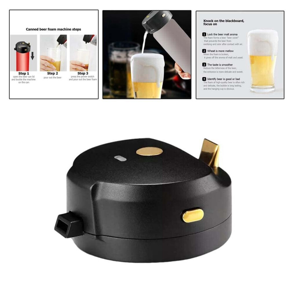 Canner Beer Foamer,Portable Canned Beer Foam Machine, for Canned Beer, Foam Maker,Beer Server,Washable