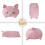 Bear Stuffed Animal, Bear Plush Body Pillow Hugging Pillow Toy Kids Sleeping Kawaii Pillow,Gift for Kids and Girlfriend 8inch) 4