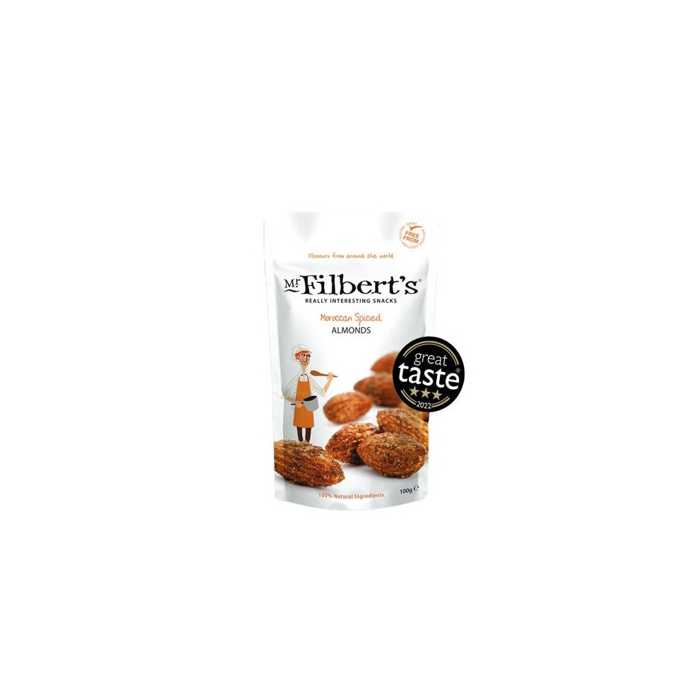 Mr Filberts Moroccan Spiced Almonds 100g (Pack of 12)