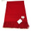 EDINBURGH CASHMERE STOLE PLAIN RED 1
