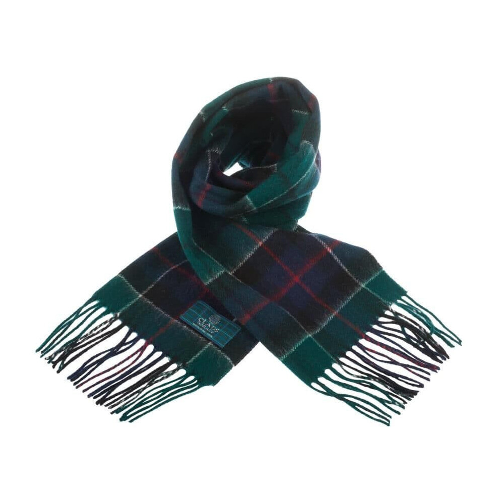 Clans Scotland Lambswool Scottish Tartan Clan Scarf Leslie Green