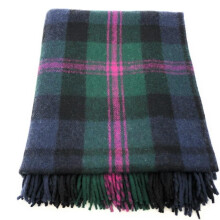 Highland Wool Blend Baird Tartan Blanket Throw Brand New