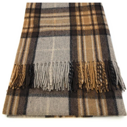 Highland Wool Blend MacKellar Tartan Blanket Throw Brand New