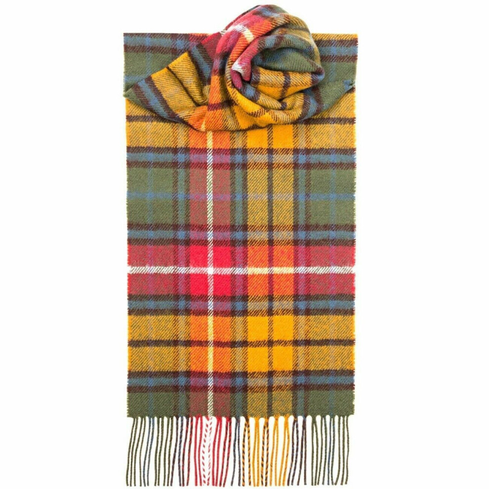 Lochcarron Clan Scarf Buchanan Antique Tartan 100% Lambswool-image-OPC-PBGCGH8-NEW