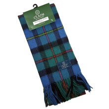 LAMBSWOOL SCOTTISH TARTAN CLAN SCARF MACLEOD OF HARRIS