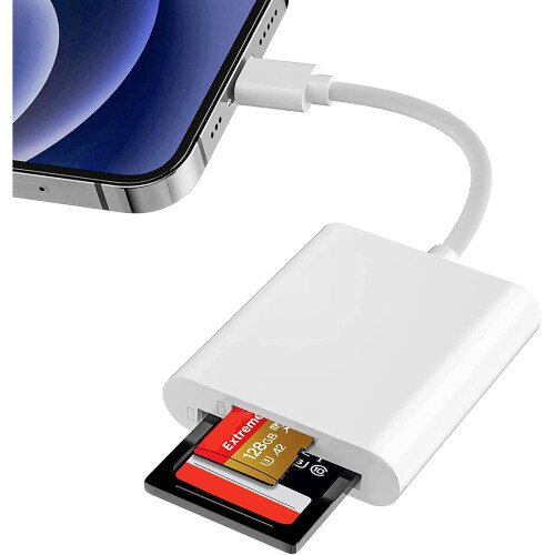 Dairle [Apple MFi Certified] SD Card Reader for iPhone iPad,Micro SD Card Reader Viewer,SLR