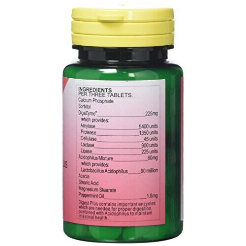 Health Plus Digest Plus Digestive Enzyme Supplement - 60 Chewable Tablets 2