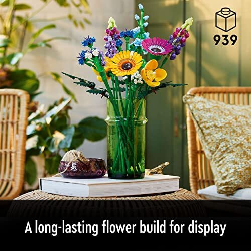 LEGO 10313 Icons Wildflower Bouquet Set, Artificial Flowers with