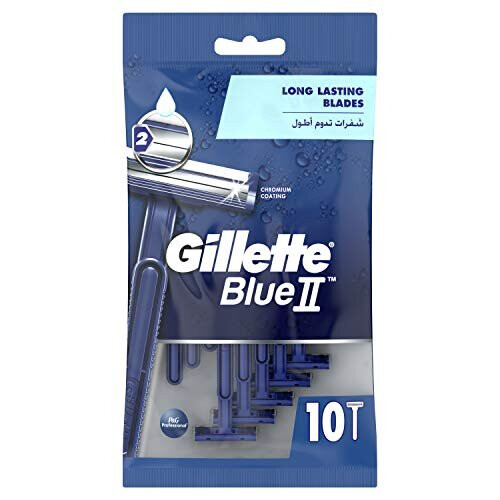 Gillette Gillette Blue II Fixed Head Disposable Razors - Pack of 10