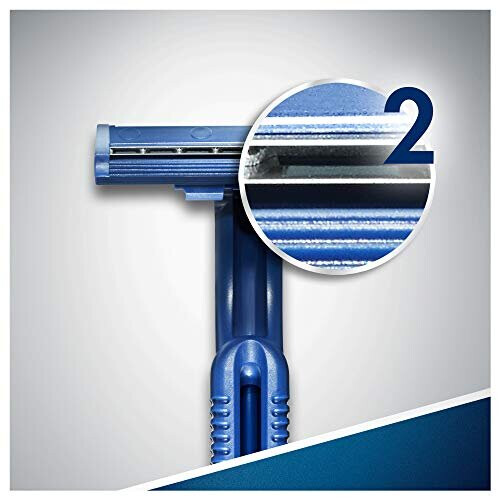 Gillette Gillette Blue II Fixed Head Disposable Razors - Pack of 10 1