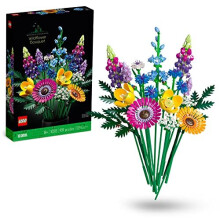 LEGO 10313 Icons Wildflower Bouquet Set, Artificial Flowers with Poppies and Lavender, Crafts for Adults, Home DÃcor, Gifts for Her & Him,