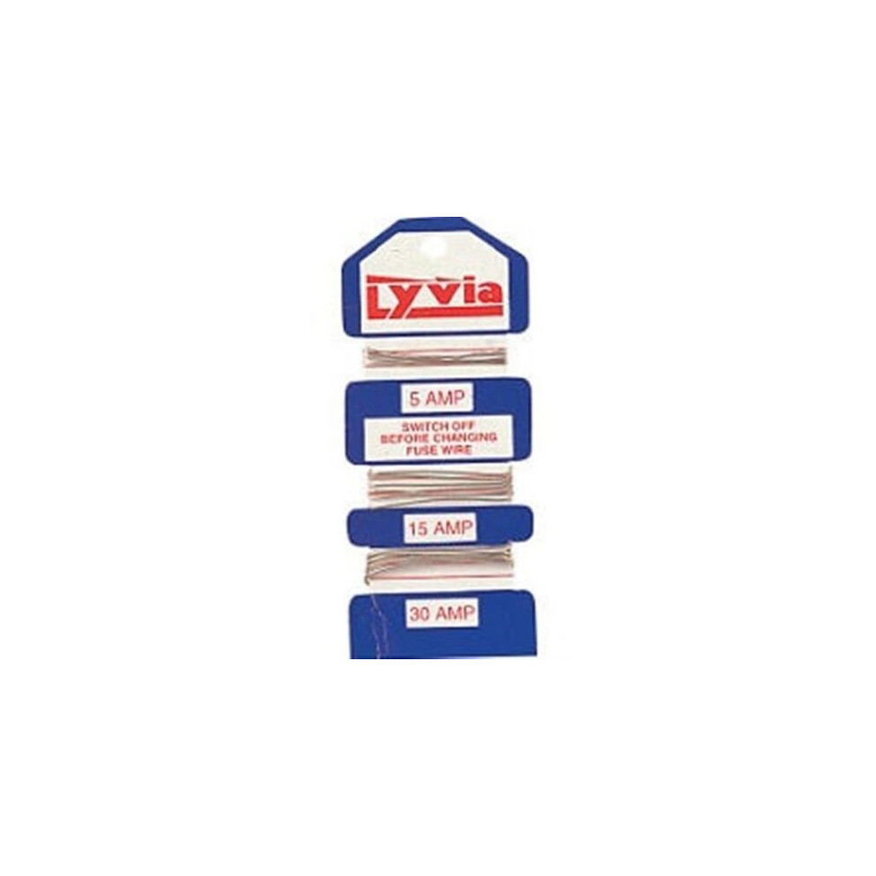 lyvia Fusewire 5A 15A & 30A For Re Wireable Fuses / Fuse Wire quality electrical