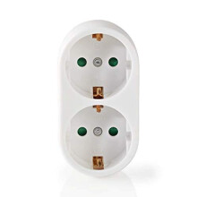 Eluttag Verteiler | Typ F (CEE 7/7) | 250 V AC 50 Hz | Jordad kontakt / Typ F (CEE 7/7) | 250 V AC 50/60 Hz | 16,0 A | 3500 W | Vit
