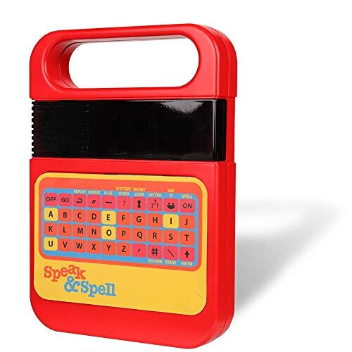 Basic Fun! 09624 Speak & Spell Electronic Game Classic Retro Interactive Toy ,Educational Learning System For Boys & Girls Aged 4 Years and