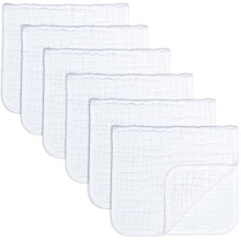 Comfy Cubs Muslin Cloths for Baby, Baby Essentials, Burp Cloths, Muslin Squares, 100% Cotton, Hand Washcloths 6 Layers Extra Absorbent and S