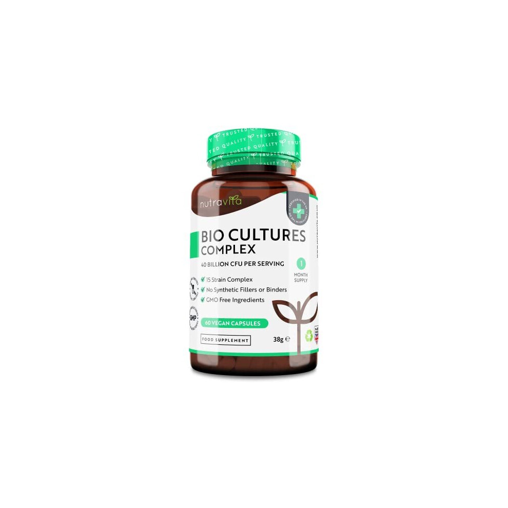 Nutravita Unisex White 40 Billion Cfu 15 Strain Bio Complex Cultures For Digestive Health In - Image 2