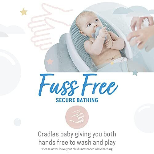 Angelcare Baby Bath Support in Grey 1