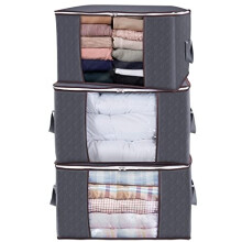 Lifewit Large Capacity Clothes Storage Bag Organizer with Reinforced Handle Thick Fabric for Comforters, Blankets, Bedding, Foldable with St