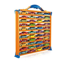 Hot Wheels Rack N' Track Cars & Toys Organizer Storage with 44 Compartments - Toy Display Case, Multi-Coloured, Cars are not included. (HWCC