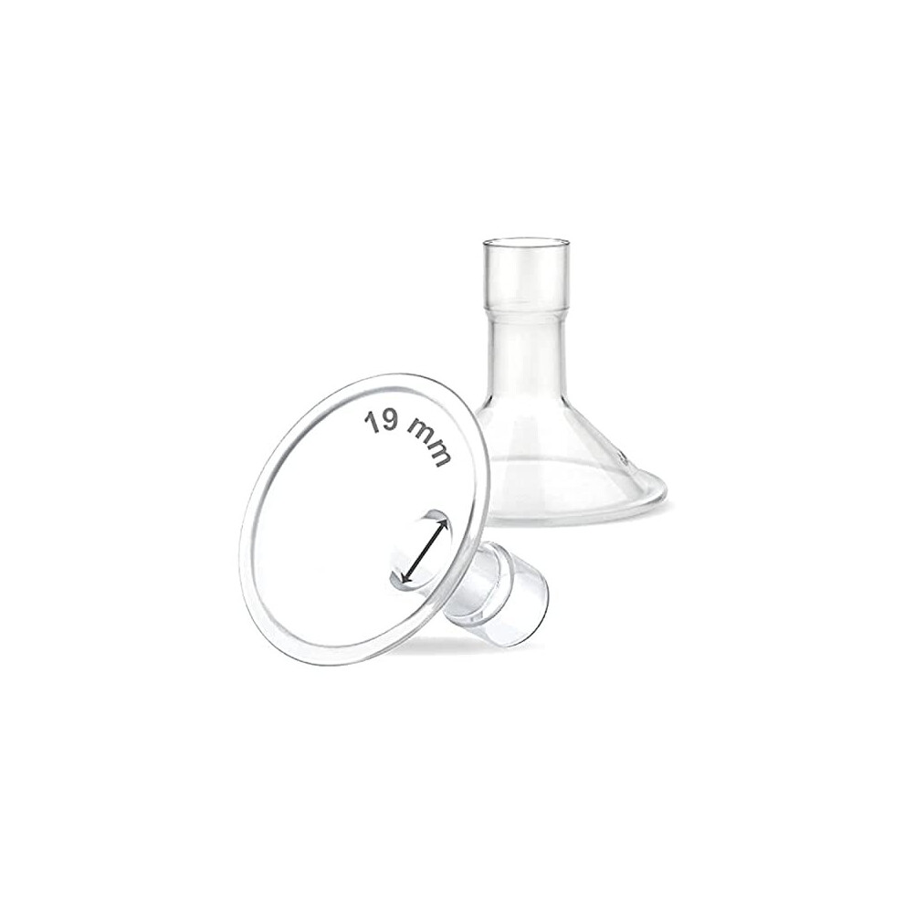 Maymom Myfit 19 Mm Shields; Compatible with Medela Breast Pump- Personalfit, Freestyle, Harmony, Maxi, Freestyle Flex Connector; Connect to