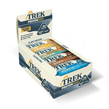 TREK High Protein Flapjack Variety Pack - Gluten Free - Plant Based - Vegan Snack - 50g x 16 bars