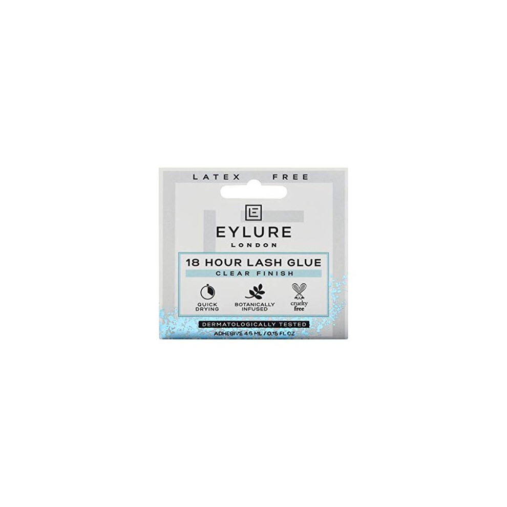 Eylure 6003013 18 Hour Lash Glue,Latex Free, CLEAR, 4.5 ml (Pack of 1)