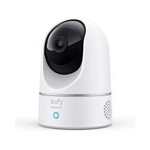 eufy Security Solo IndoorCam P24 2K Pan & Tilt Home Security Camera Indoor, Plug-in Cam, Wi-Fi, Human & Pet AI, Voice Assistant Compatibilit