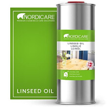 Nordicare Linseed Oil for Wood - 100% Pure & Natural Linseed Oil for The Entire Indoor Area - Food-Safe Linseed Oil for Wood Furniture - Und