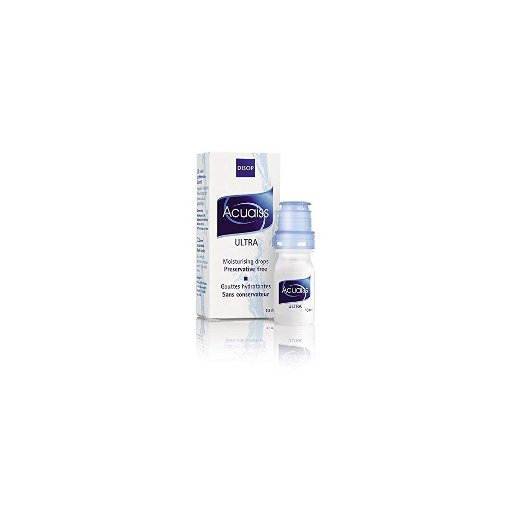 Acuaiss Ultra Preservative-free Tear Containing Hyaluronic Acid. Moisturizing Ophthalmic Drops, 10 ml