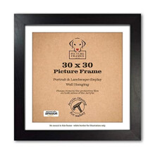 30x30 Frame - Black Picture Frames, 30cm x 30cm Frame, Square Photo Frame, 30 x 30 Picture Frame, 30x30 Picture Frame, Wooden Picture Frames