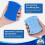 MRSIGA Non-Scratch Cellulose Scrub Sponge Dual-sidet opvaskesvamp til k?kken 12 Pack 4