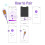 Easy@Home Smart Basal Thermometer, Large Screen and Backlit, Period Tracker with Premom (Purple) 4