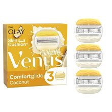 Gillette Venus Comfortglide Coconut plus Olay Women's Razor Blade Refills, Pack of 3, 5 blades for a smooth, close shave that lasts