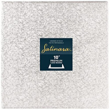 Satinara Cake Board, Cake Drum, Individually Wrapped, Silver Foil Covered, 12mm thick - 10 Inch Square, Single, 88404